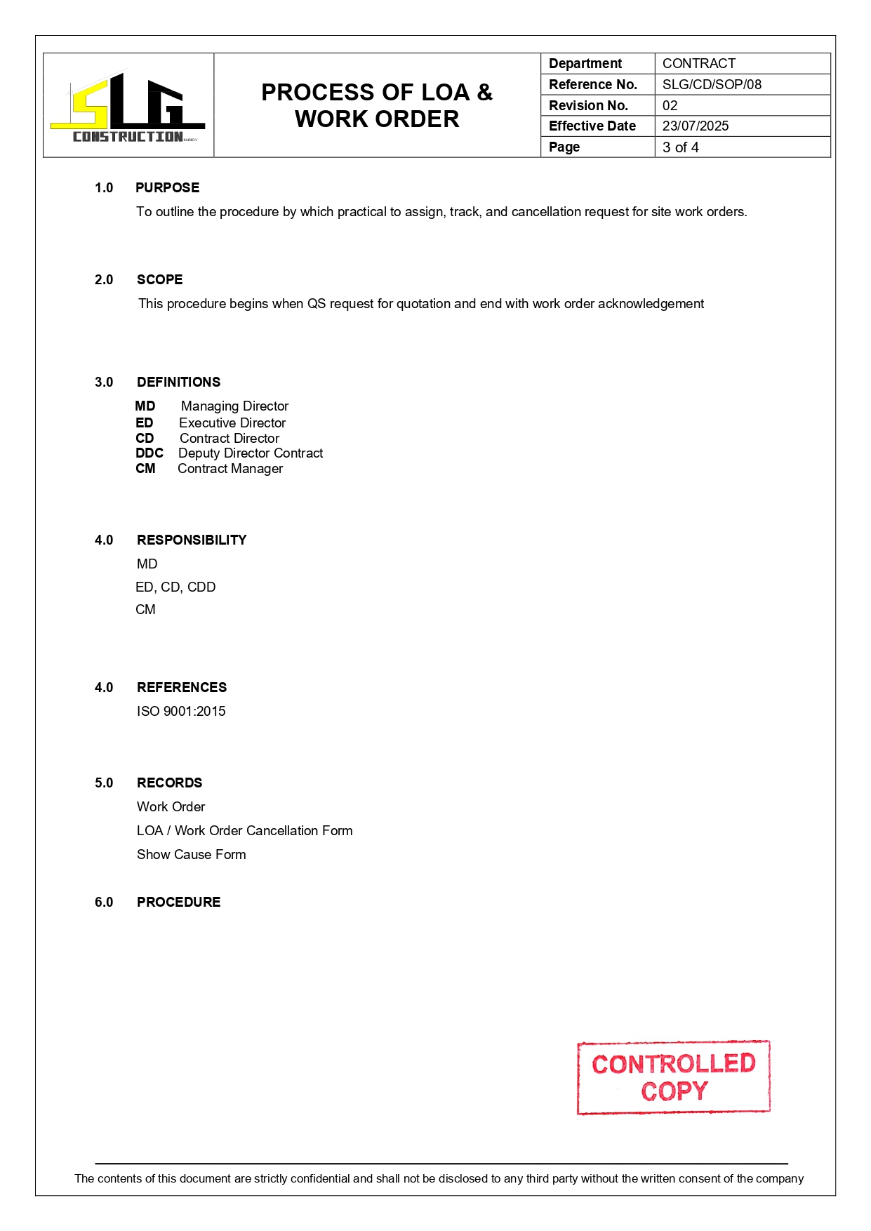SLG-PRO-SOP Page 3